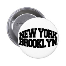 New York Brooklyn Buttons