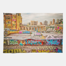 New York City Graffitistandort Handtücher