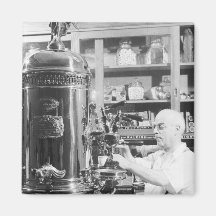 New York City Vintages italienisches Espresso-Gesc Magnete