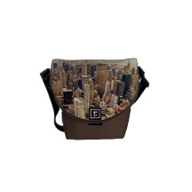 New York City von oben Kurier Tasche