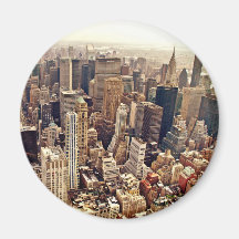 New York City von oben Magnets