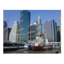 New- York Cityhafen-Boote Postkarte