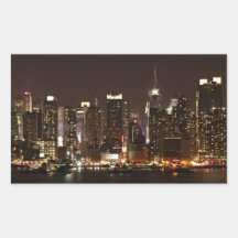 New- York CitySkyline Rechtecksticker