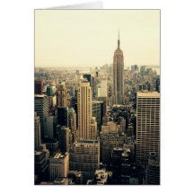 New- York CitySkyline-Stadtmitte Grußkarten