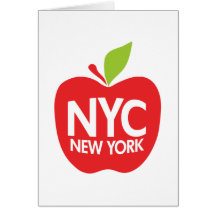 New York großes Apple Grußkarte