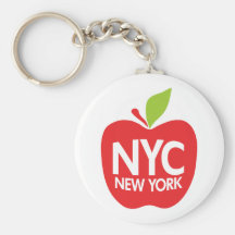 New York großes Apple Schlüsselanhänger