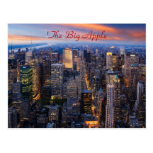 New York nachts Postkarte