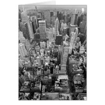 New York von oben Grußkarte