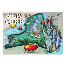 New- Yorkkarte KARTE Personalisierte Ankündigungskarte