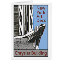 New- Yorkkunst-Deko - Chrysler-Gebäude-Adler Karten