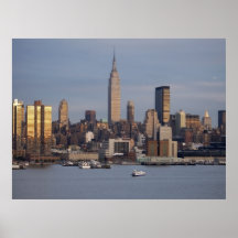 New- YorkSkyline an der Dämmerung Posterdrucke