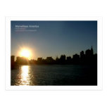 New- Yorksonnenuntergang Postkarte