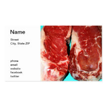 New- Yorksteak roh Visitenkarte