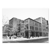 New- Yorkwinter - Stadt im Schnee Foto