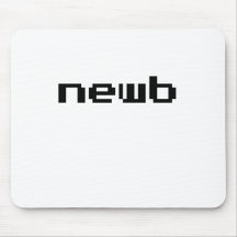 Newb Videospiel-Schriftart Mousepads