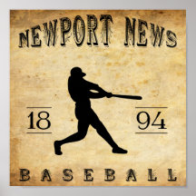 Newport-Nachrichten-Virginia-Baseball 1894 Poster