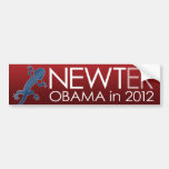Newt Gingrich - Newter Obama im Jahre 2012 Auto Aufkleber