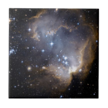 NGC 602 helle Sterne Keramikfliese