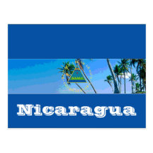 Nicaragua-Flagge Postkarten