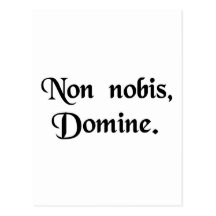 Nicht an uns, O-Lord Postkarte