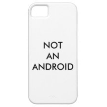 "Nicht ein androider" ironischer iPhone Fall iPhone 5 Etui