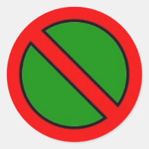 Nicht Grün Sticker