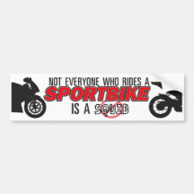 Nicht jeder, das ein Sportbike… reitet Autoaufkleber