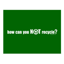 Nicht recyceln? postkarten