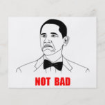 Nicht schlechtes Barack Obama Raserei-Gesicht Meme Custom Flyer