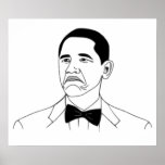 Nicht schlechtes Barack Obama Raserei-Gesicht Meme Plakate
