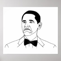 Nicht schlechtes Barack Obama Raserei-Gesicht Meme Plakate