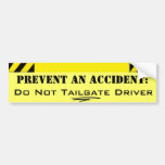 Nicht tun Heckklappen-Fahrer, einen Unfall zu verh Autosticker