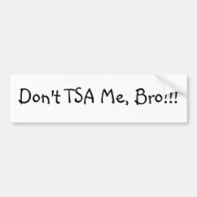 Nicht tun TSA ich, Bro!!! Autosticker
