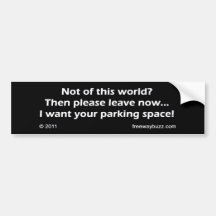 Nicht von dieser Welt? Auto Sticker