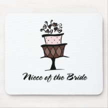 Nichte des Braut-Kuchens Mousepad