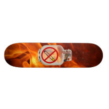 Nichtraucher an Bord Skateboardbrett