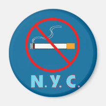 Nichtrauchernew- york cityzeichen kühlschrankmagnete