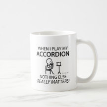 Nichts anderes ist Akkordeon von Bedeutung Kaffeehaferl