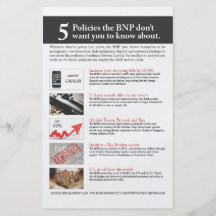 Nichts britischer Politik-Flyer