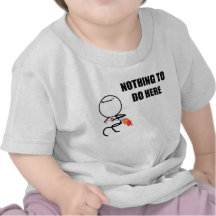Nichts, hier zu tun rasen Gesicht Meme T Shirt