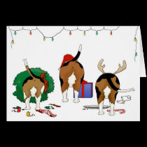 Nichts Hintern ein Beagle-Weihnachten karten