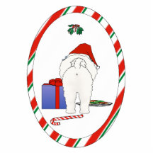 Nichts Hintern eine Bichon Weihnachtsverzierung Fotofiguren