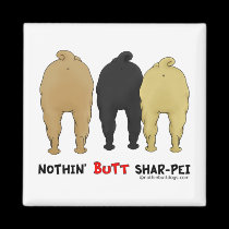 Nichts Hintern Shar-Pei magnete