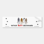 Nichts Hintern-Windhund-Stoßaufkleber Auto Sticker