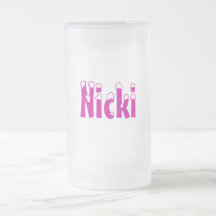 Nicki-Name Art-Mattierter Becher Tee Tassen