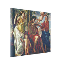 Nicolas Poussin - Inspiration des Dichters Leinwanddruck