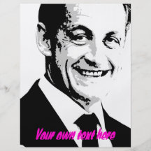 Nicolas Sarkozy Flyerdruck