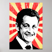 Nicolas Sarkozy Posterdruck