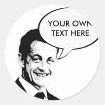 Nicolas Sarkozy Runde Sticker