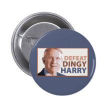 Niederlage schmuddeliger Harry Reid Anstecknadelbuttons